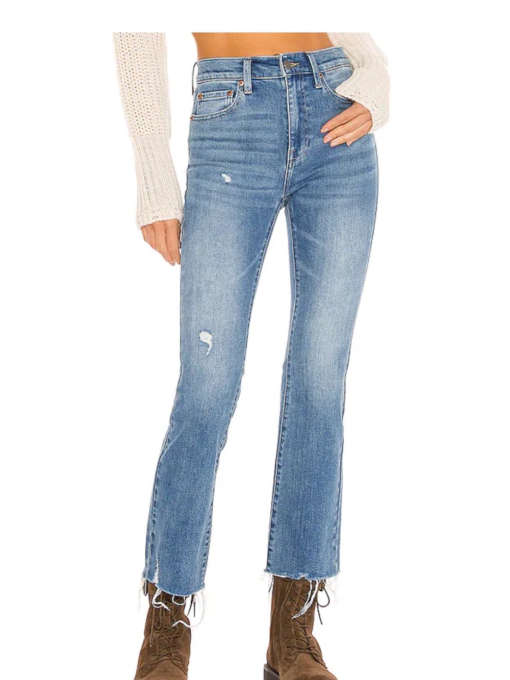 Pistola Lennon High-Rise Blue Distressed Women's Jeans